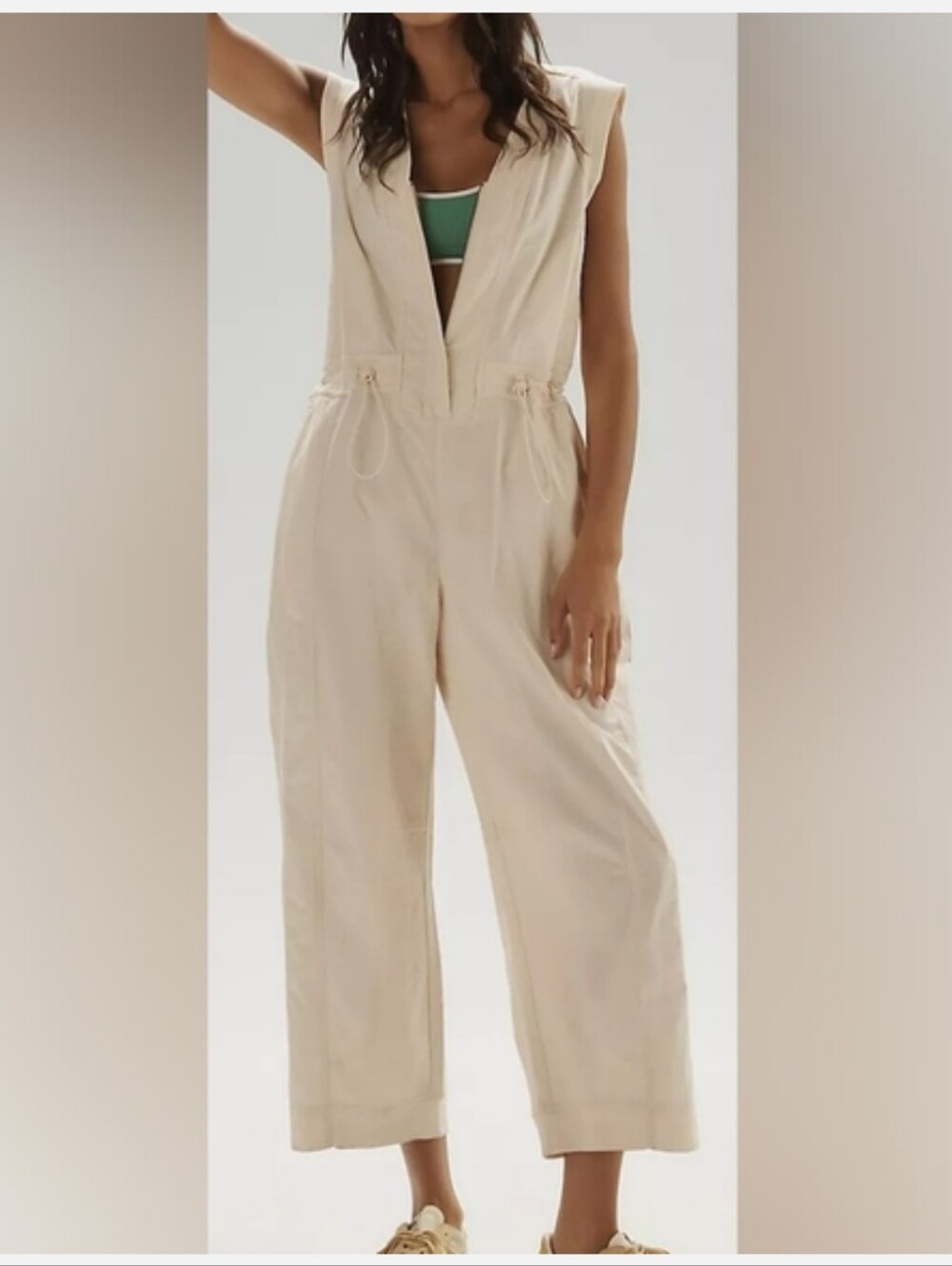 Anthropologie Daily Practice Soller Drawstring Jumpsuit (Petite Small)